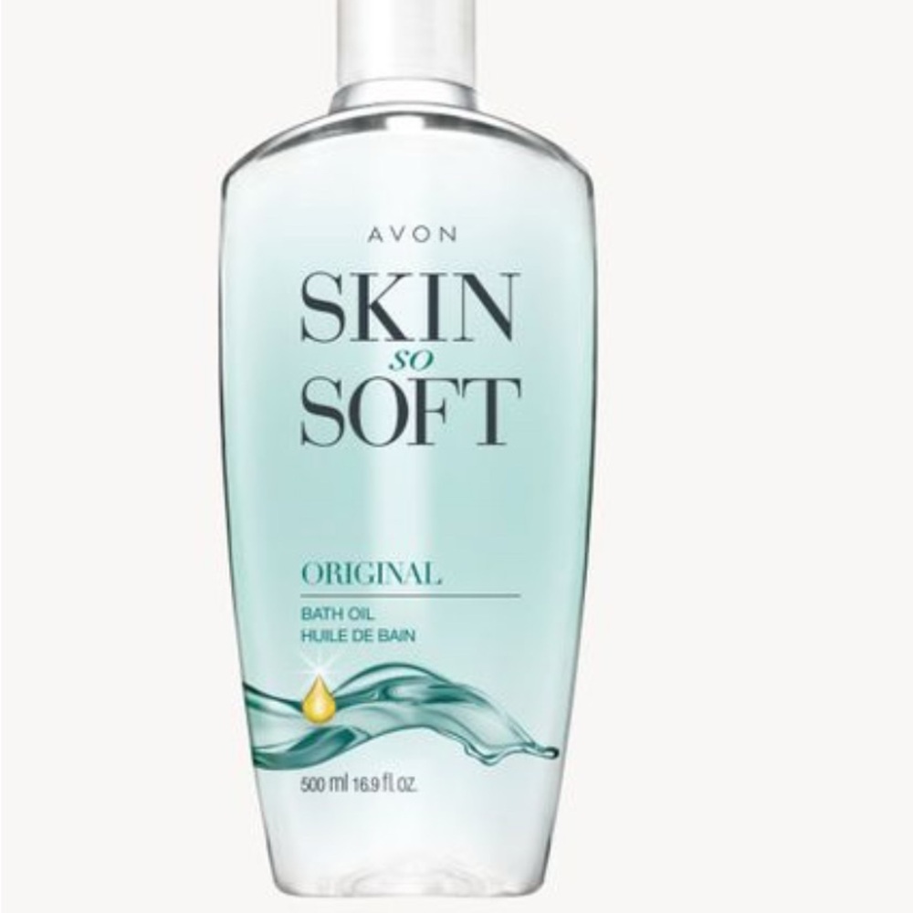 Avon Skin So Soft Original Bath Oil - Light Blue